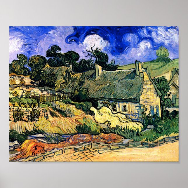 Póster Casas de campo con paja en el Bella Artes Cordevil (Frente)