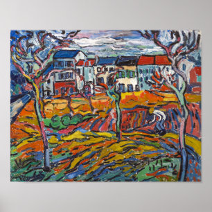 Póster Casas de Chatou Maurice de Vlaminck