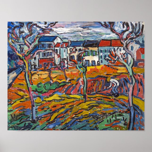 Póster Casas de Chatou | Maurice de Vlaminck | (Frente)