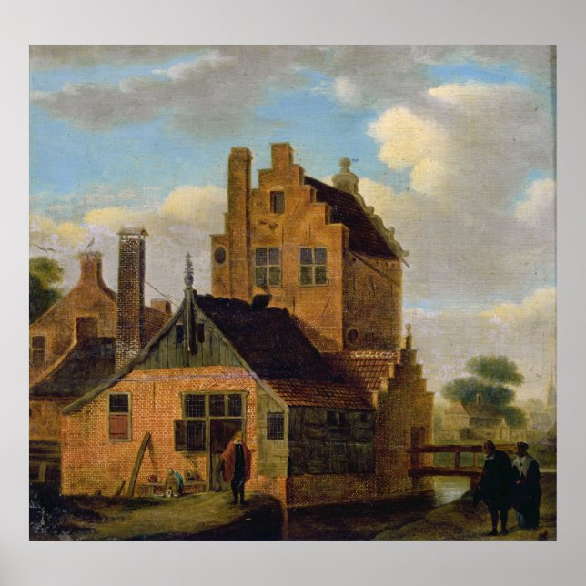 Póster Casas de ladrillo (Frente)