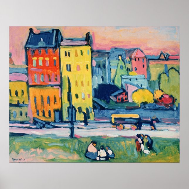 Póster Casas de Munich, 1908 (Frente)