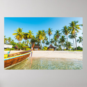 Póster Casas de planta baja en la playa el   Ko Mook,