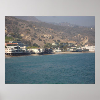 Póster Casas de playa de Malibu