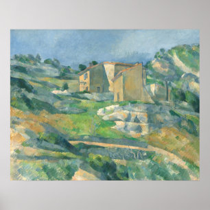 Póster Casas de Provenza - Paul Cézanne Bella Artes