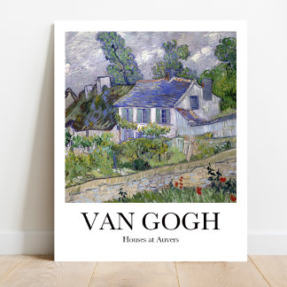 Póster Casas de Vincent van Gogh en Auvers