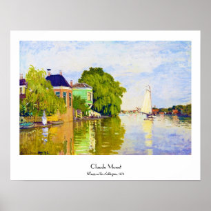 Póster Casas en el Achterzaan, 1872 Claude Monet