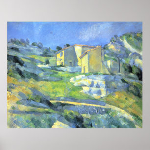 Póster Casas en Provenza Paul Cezanne  