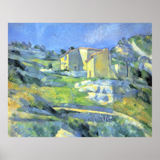 Póster Casas en Provenza Paul Cezanne   (Frente)
