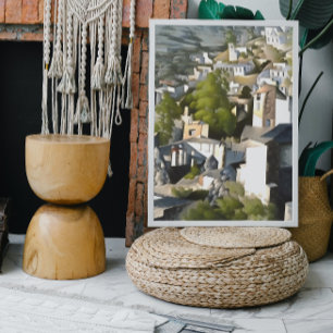Póster Casas históricas en la ladera de Levissihan Kayako