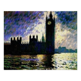 Póster Casas impresionistas del Parlamento