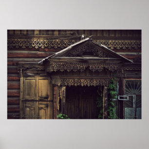 Póster Casas siberianas de madera (proyecto de vladstudio