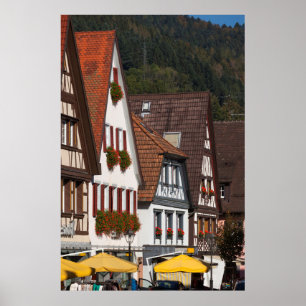 Póster Casas tradicionales alemanas