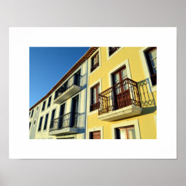 Póster Casas tradicionales: Angra do Heroismo, Azores