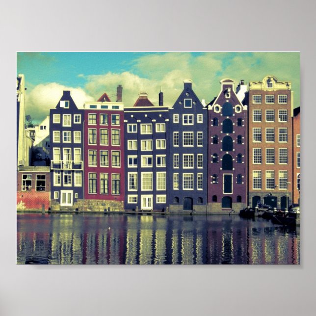 Póster Casas vintage de Holanda (Frente)