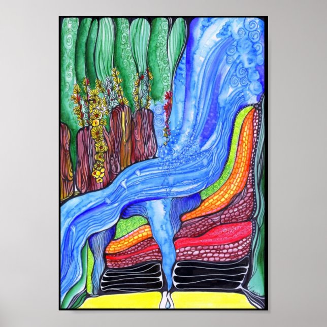 Póster Cascada (Frente)