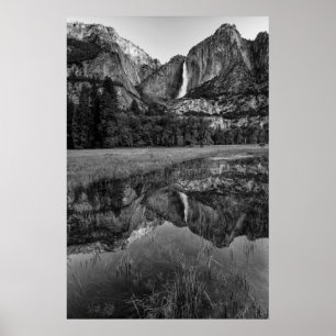 Póster Cascada Alta de Yosemite Escénica