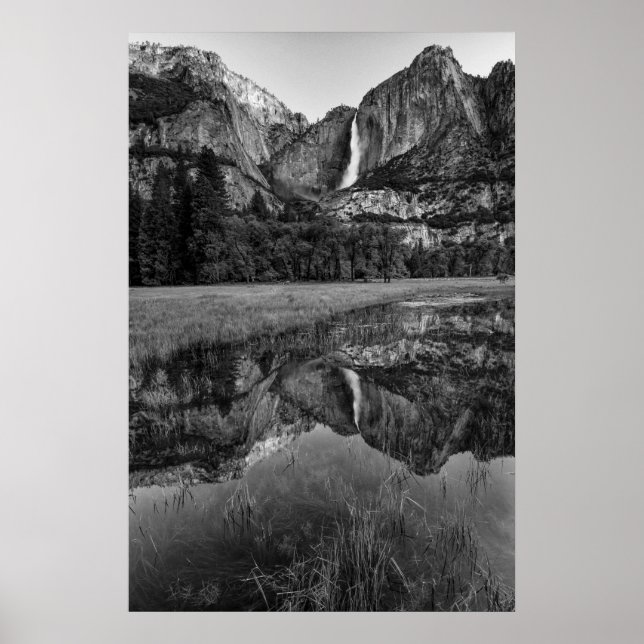 Póster Cascada Alta de Yosemite Escénica (Frente)