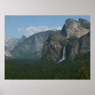 Póster Cascada Bridalveil y Half Dome en Yosemite