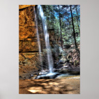 Cascada cueva de Ash, colinas de Hocking, Ohio