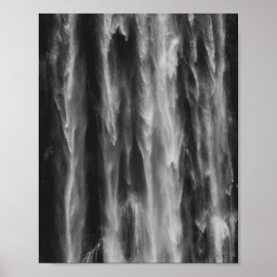 Póster Cascada de agua majestuosa Boka, Eslovenia arriba