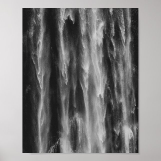 Póster Cascada de agua majestuosa Boka, Eslovenia arriba (Frente)