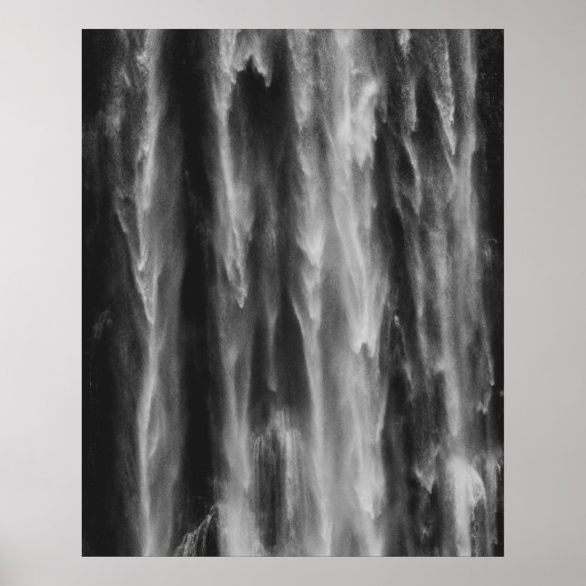 Póster Cascada de agua majestuosa Boka, Eslovenia arriba (Frente)