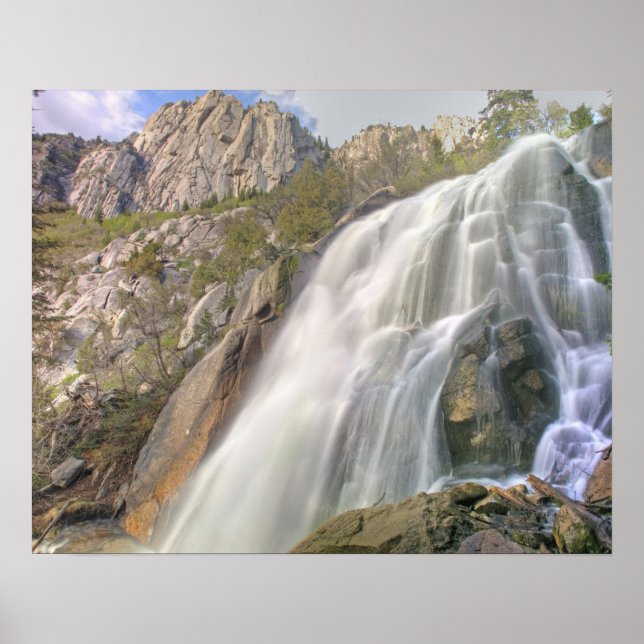 Póster Cascada de Bells Canyon, Lone Peak Wilderness, (Frente)