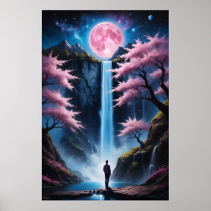 Póster Cascada de Cherry Blossom