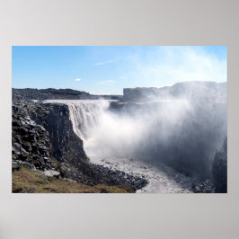 Póster Cascada de Dettifoss en Vatnajokull NP - Islandia