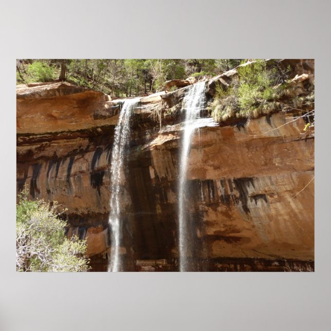 Póster Cascada de Emerald Pool IV del Parque Nacional Zio (Frente)