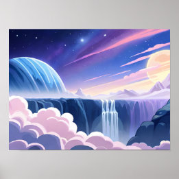 Póster Cascada de Galaxy
