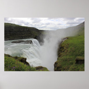 Póster Cascada de Gulfoss