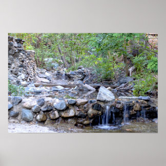 Póster Cascada de Holy Jim Creek - Condado de Orange, Cal