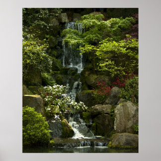 Póster Cascada de jardín