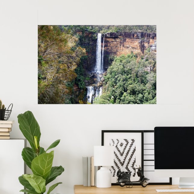 Póster Cascada de la Naturaleza en Fitzroy Falls (Oficina en casa)