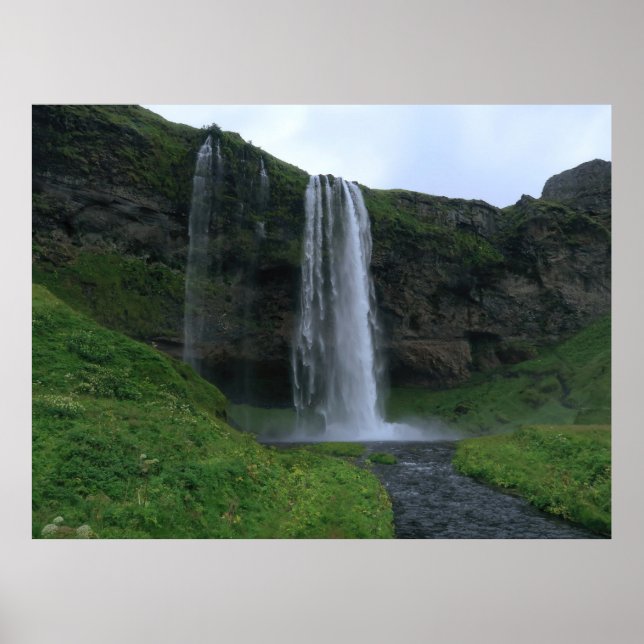 Póster Cascada de Seljalandsfoss (Frente)
