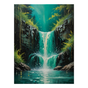 Póster Cascada de serenidad
