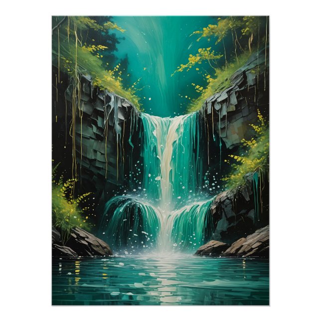 Póster Cascada de serenidad (Anverso)