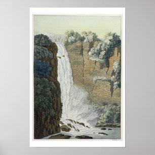 Póster Cascada de Tequendama en el río de Bogotá,