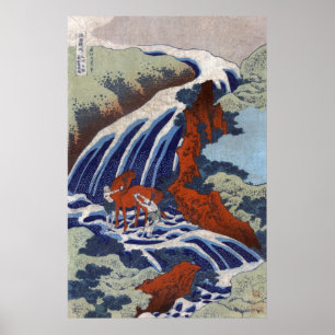 Póster Cascada de Yoshitsune Umarai en Yoshino en Washū