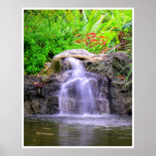 Póster Cascada del Jardín Escondido