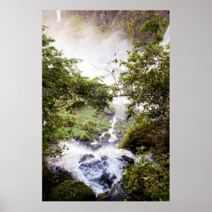 Póster Cascada desde arriba