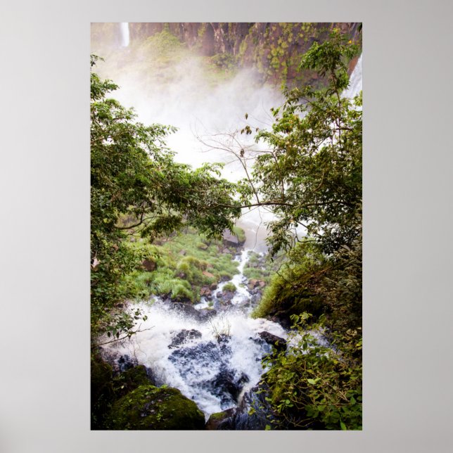Póster Cascada desde arriba (Frente)