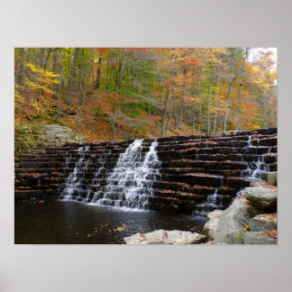 Póster Cascada en el Parque Estatal Laurel Hill I