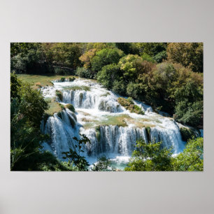 Póster Cascada en el Parque Nacional Krka - Dalmatia, Cro