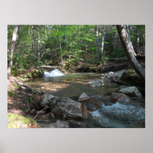 Póster Cascada en el río I de Pemigewasset