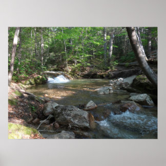 Póster Cascada en el río I de Pemigewasset