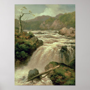 Póster Cascada en el río Neath, el Sur de Gales