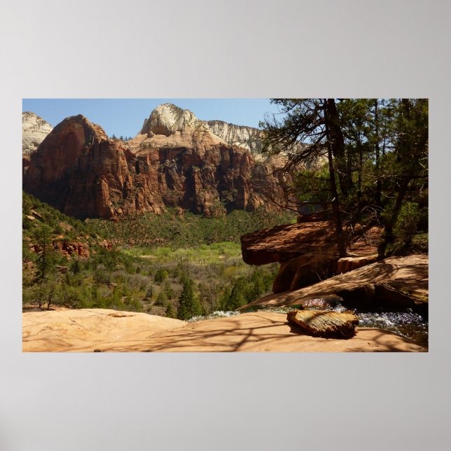 Póster Cascada en Emerald Pools en Zion National Park (Frente)