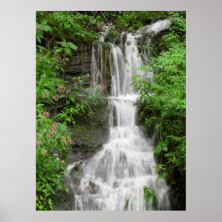 Póster Cascada en las montañas de smokey